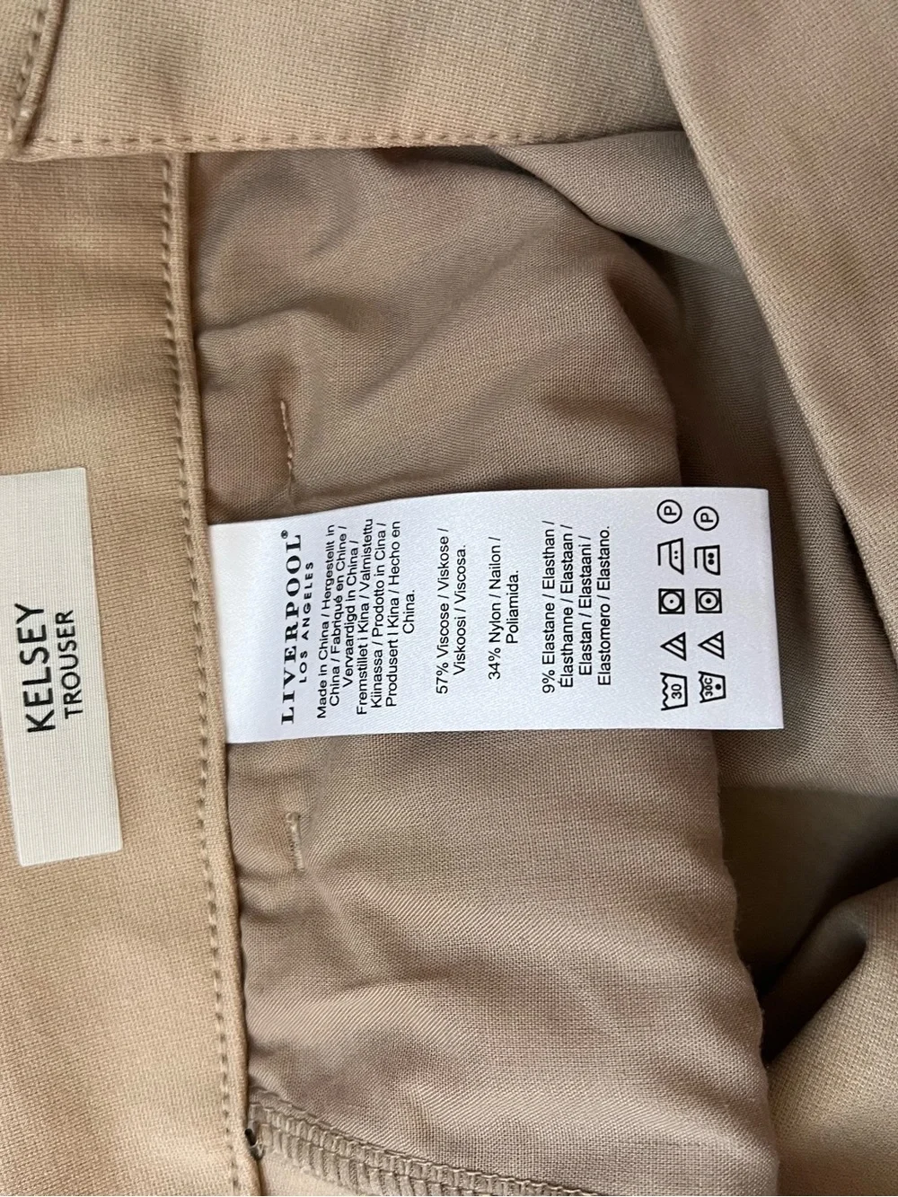Liverpool Women's Tan Straight-Leg Dress Pants